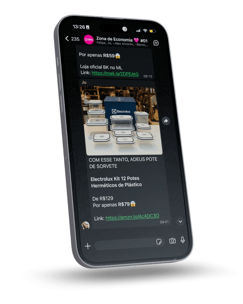 Mockup do grupo no celular